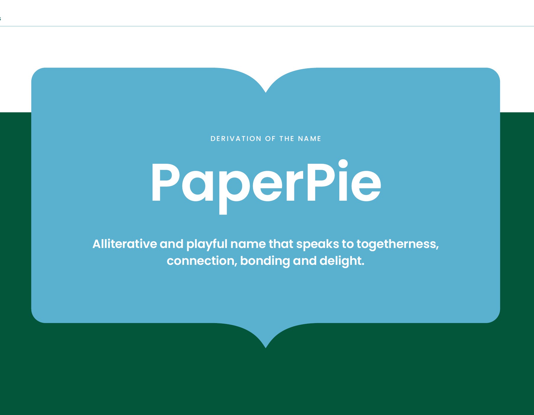 PaperPie, company name developed by Catchword