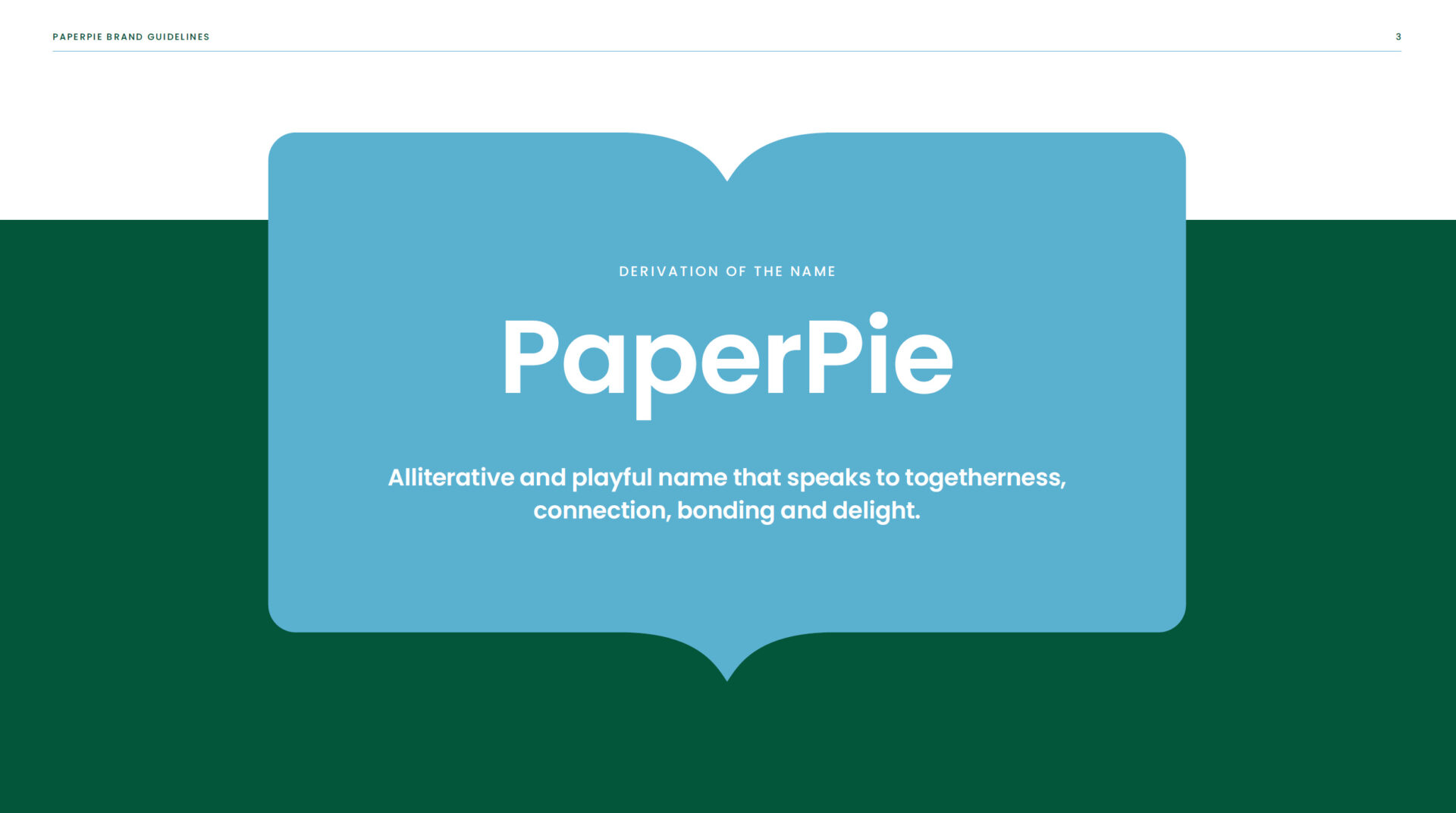 PaperPie brand name by Catchword